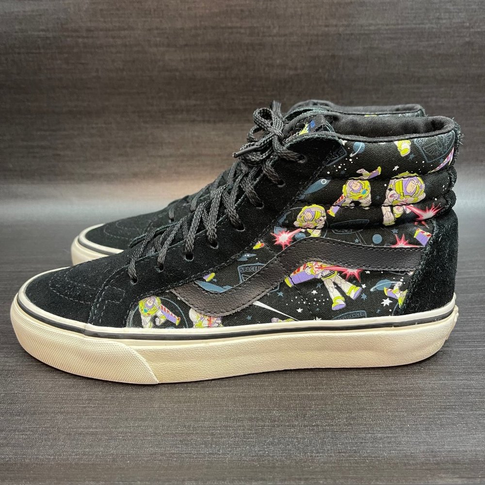 VANS x Toy Story Buzz Lightyear Sk8-Hi Disney Canvas Suede Women’s Size 7 Shoes - Picture 5 of 12